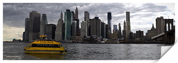 Manhattan from the East River Print by Gary Eason