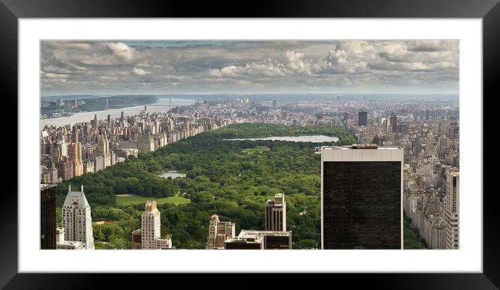 Central Park, New York City Framed Mounted Print by Gary Eason