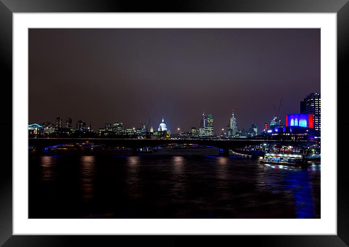 London Skyline Framed Mounted Print by keith sutton