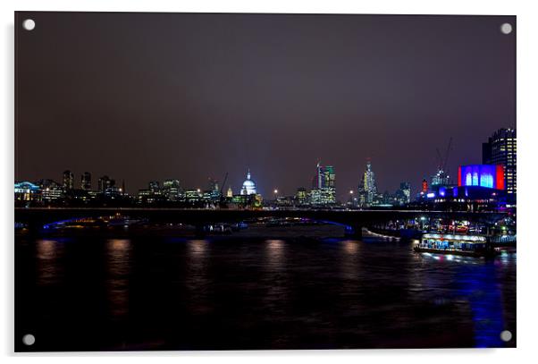 London Skyline Acrylic by keith sutton