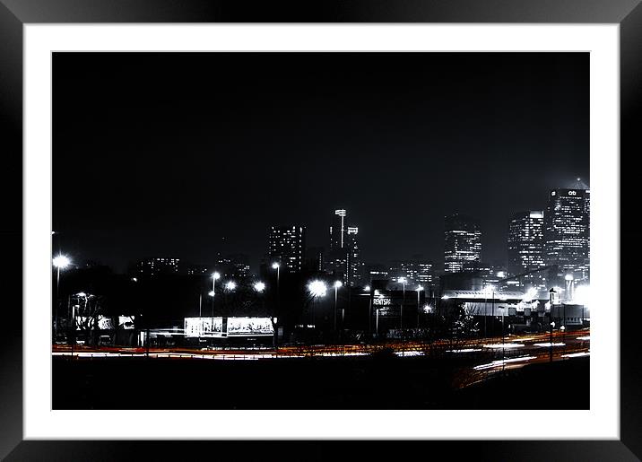 Canary Wharf Framed Mounted Print by keith sutton