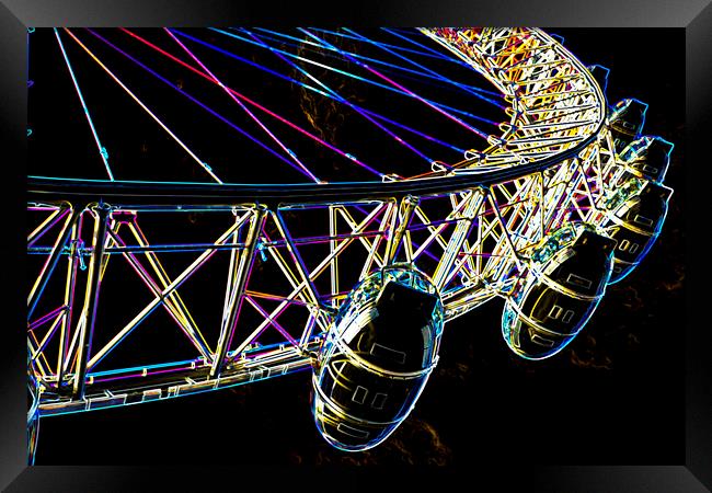 The London Eye Art Framed Print by David Pyatt