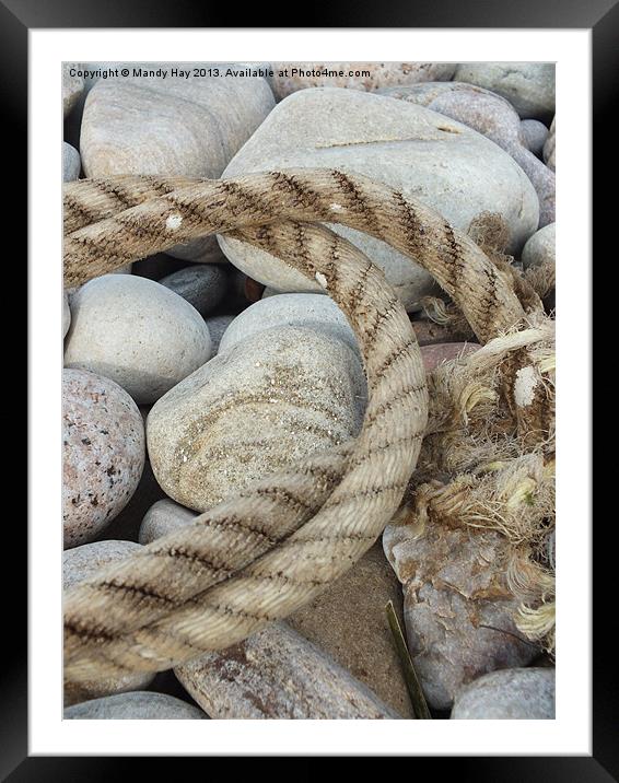 Twisted Rope Framed Mounted Print by Mandy Hay