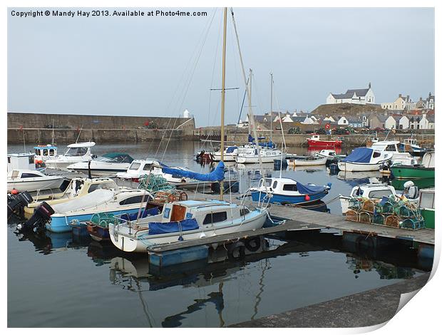 Finechty Harbour Print by Mandy Hay