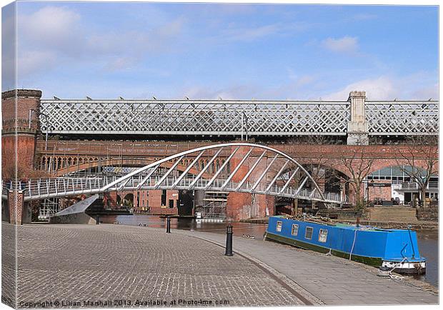 Merchants Bridge and Railway Viaduct Canvas Print by Lilian Marshall