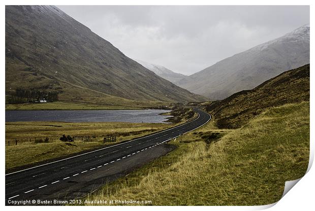 The Road to Glencoe Print by Buster Brown