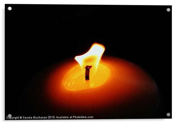 The Light of the Spirit Acrylic by Sandra Buchanan