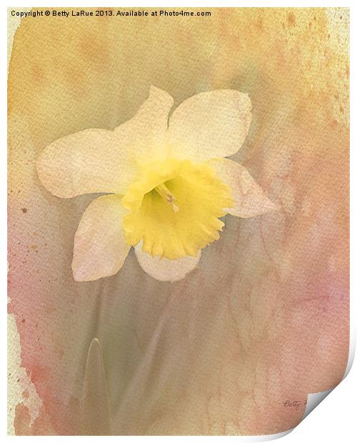 Dancing With The Daffodils Print by Betty LaRue