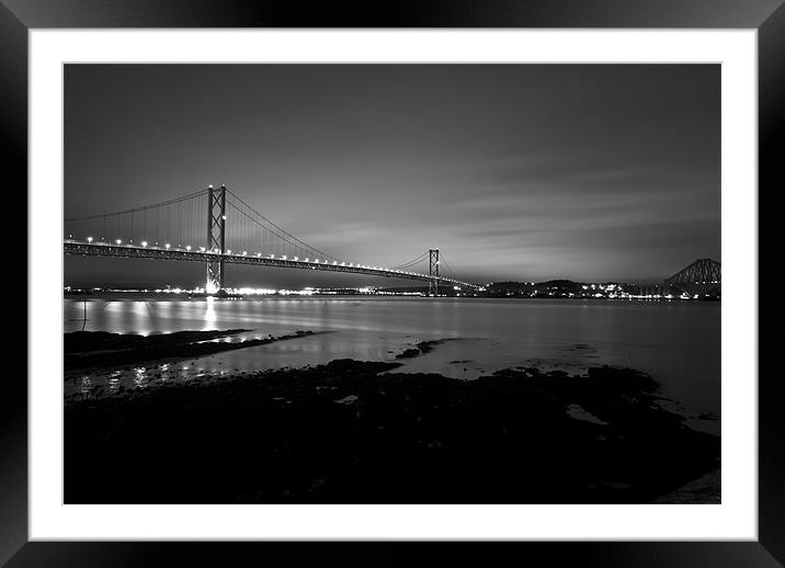 Forth Road Bridge, Scotland Framed Mounted Print by Ian Potter