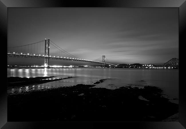 Forth Road Bridge, Scotland Framed Print by Ian Potter