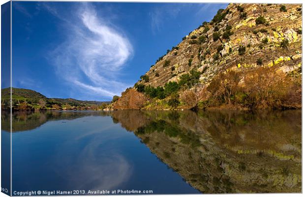 Time To Reflect Canvas Print by Wight Landscapes