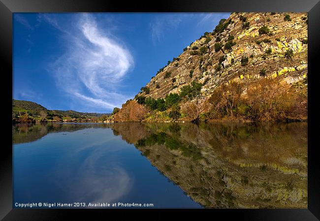 Time To Reflect Framed Print by Wight Landscapes
