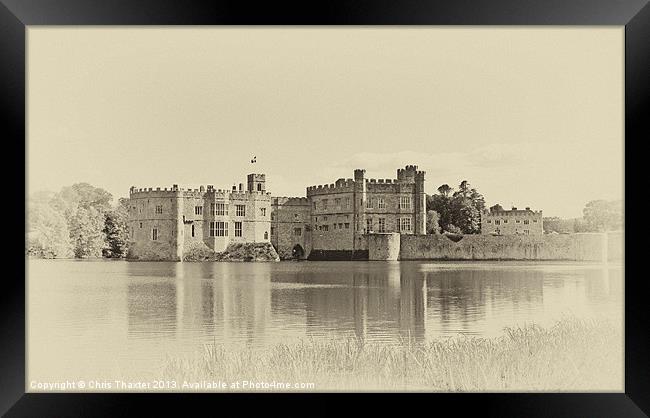 Leeds Castle A Reflection of History Framed Print by Chris Thaxter