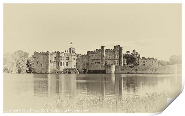 Leeds Castle A Reflection of History Print by Chris Thaxter
