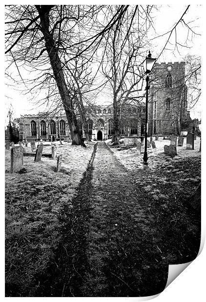 St Marys Church Bury St Edmunds Print by Darren Burroughs