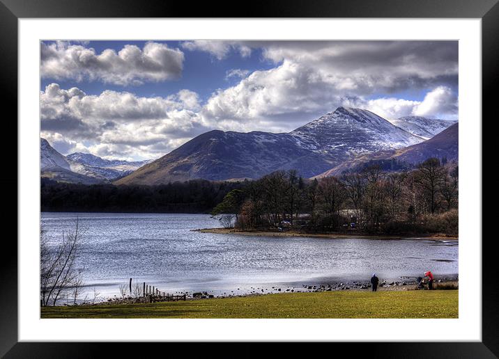 Causey Pike from Derwentwater Framed Mounted Print by Tom Gomez