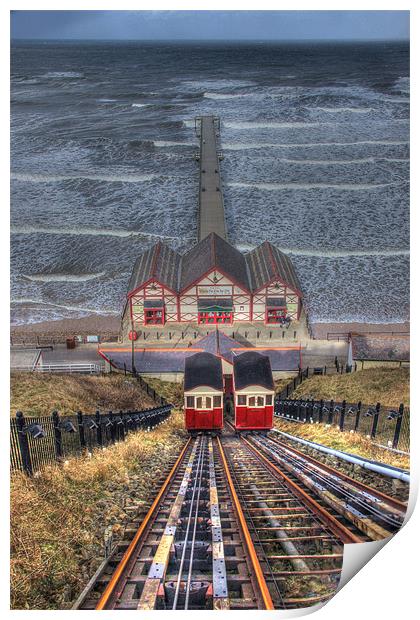 Saltburn-by-the-Sea Print by andrew gaines