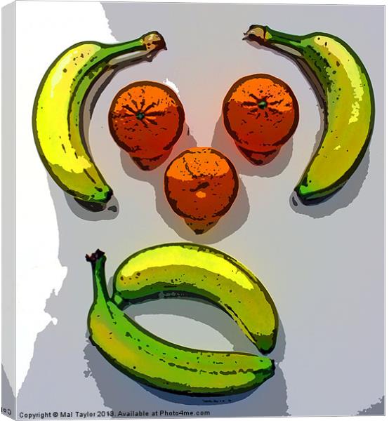 MONKEY FRUIT (POSTERIZED) Canvas Print by Mal Taylor Photography