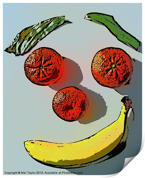 FRUITFACE   (POSTERIZED) Print by Mal Taylor Photography