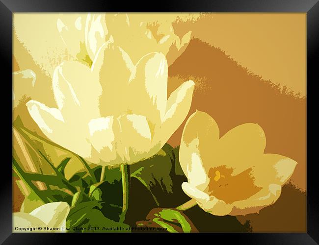 Abstract Tulips Framed Print by Sharon Lisa Clarke