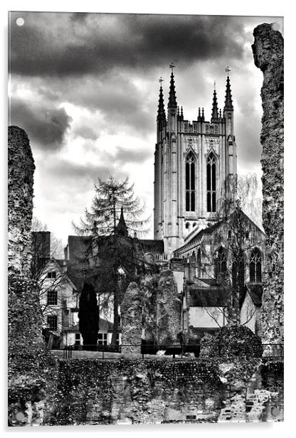 St Edmundsbury Cathedral Acrylic by Darren Burroughs