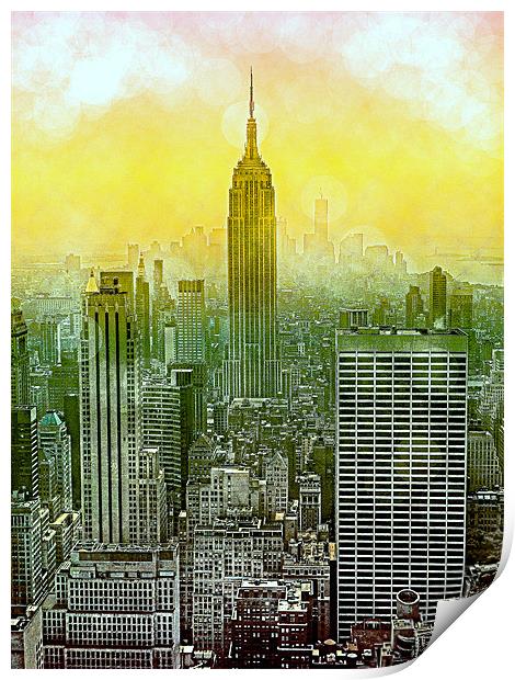 New York New York Print by Louise Godwin