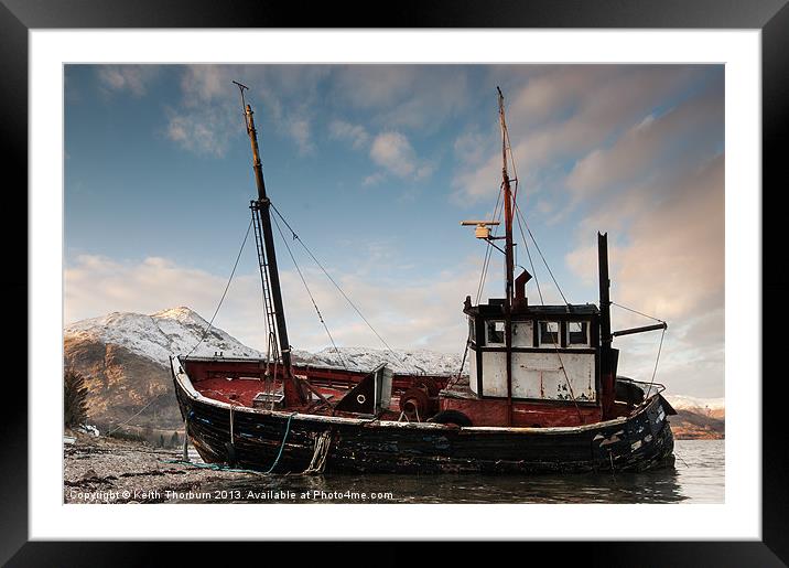 Shipwreck on Loch Linnhe Framed Mounted Print by Keith Thorburn EFIAP/b