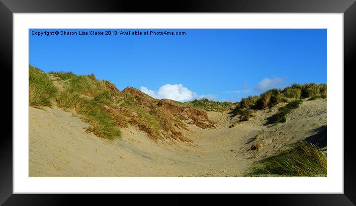 Dunes at Camber Framed Mounted Print by Sharon Lisa Clarke