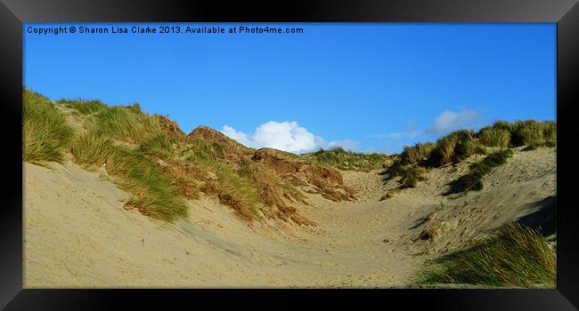 Dunes at Camber Framed Print by Sharon Lisa Clarke