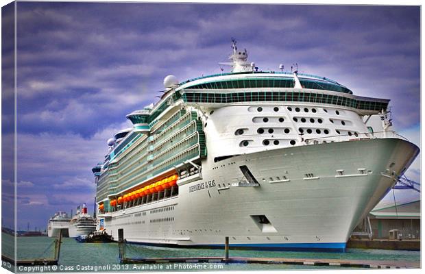 MS Independence of the Seas Canvas Print by Cass Castagnoli