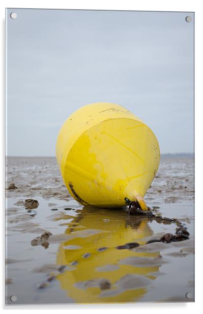 Buoy in the sand Acrylic by James  Hare