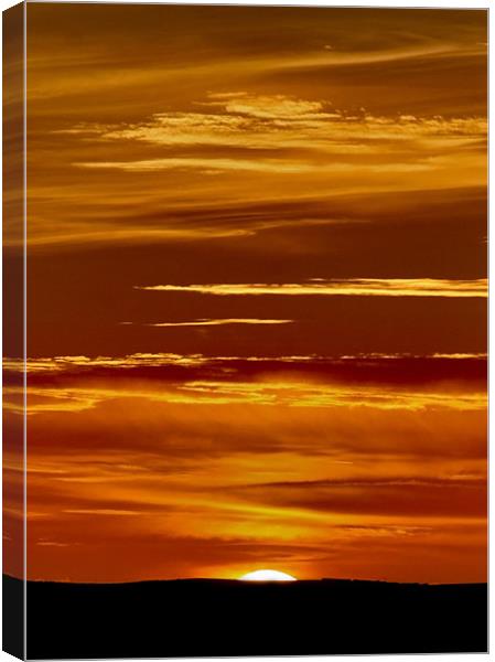 Going Going Sunset Canvas Print by Mike Gorton
