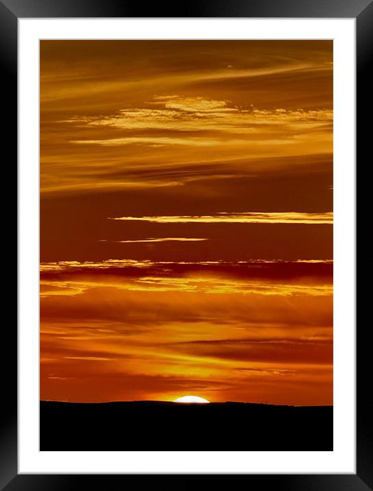 Going Going Sunset Framed Mounted Print by Mike Gorton