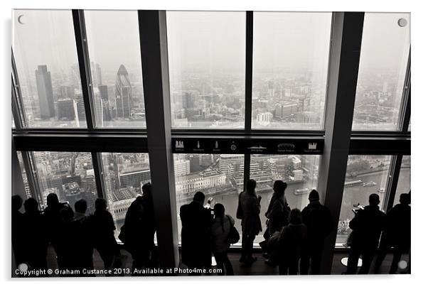 View from The Shard Acrylic by Graham Custance