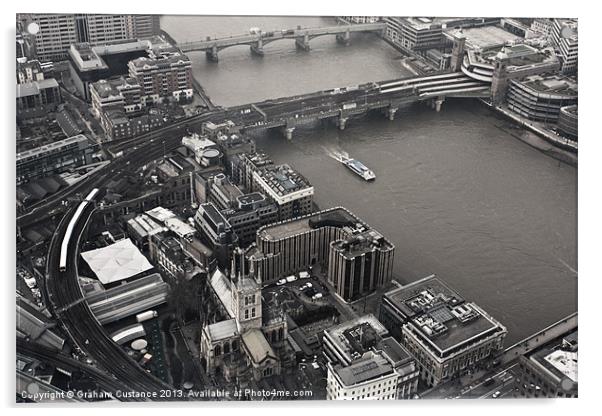 View from The Shard Acrylic by Graham Custance