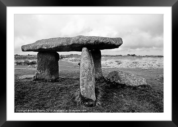 The Majestic Cornish Quoit Framed Mounted Print by Chris Thaxter