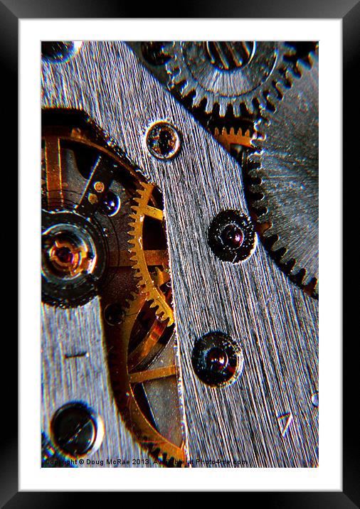 cogs Framed Mounted Print by Doug McRae