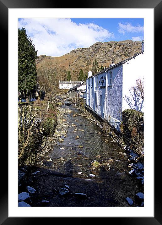 Church Beck at Coniston Framed Mounted Print by Tom Gomez