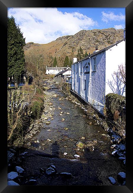 Church Beck at Coniston Framed Print by Tom Gomez