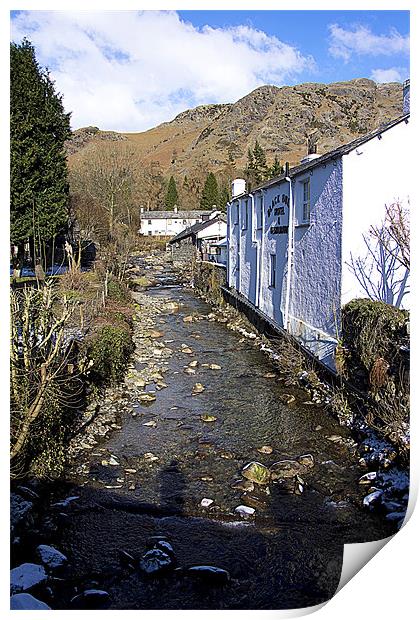 Church Beck at Coniston Print by Tom Gomez