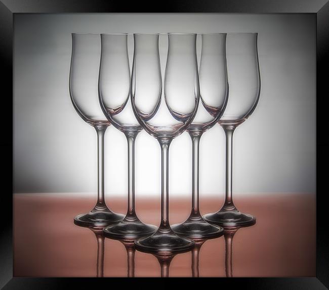 Wine glasses Framed Print by Sam Smith