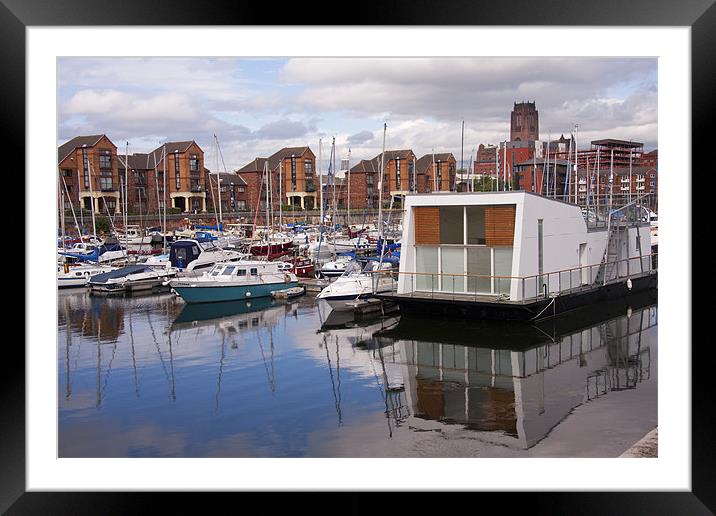 Liverpool Marina Framed Mounted Print by Paul Scoullar