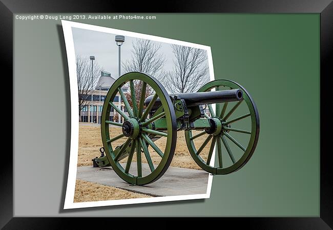 3 Inch Ordnance Rifle Out of Frame Framed Print by Doug Long