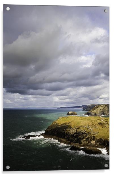 Tintagel Coast Acrylic by Kieran Brimson
