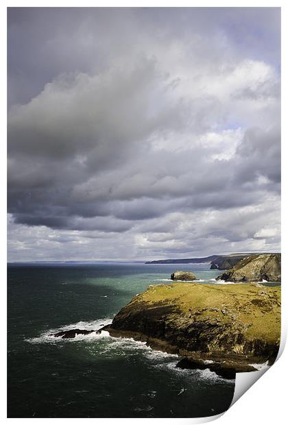 Tintagel Coast Print by Kieran Brimson