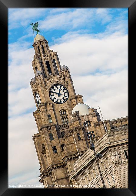The Liver Bird Framed Print by Pete Lawless