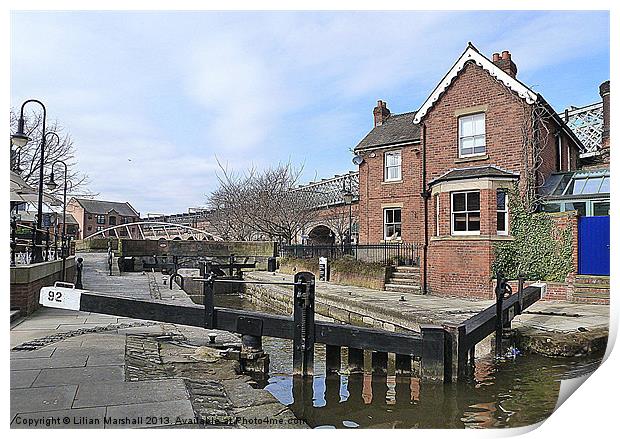 Lock 92 Lock Keepers Cottage. Print by Lilian Marshall