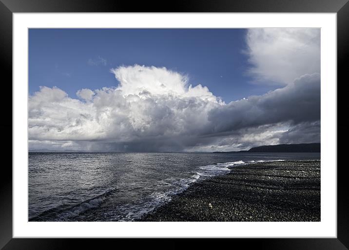 Storm over Queen Charlotte Strait Framed Mounted Print by Darryl Luscombe