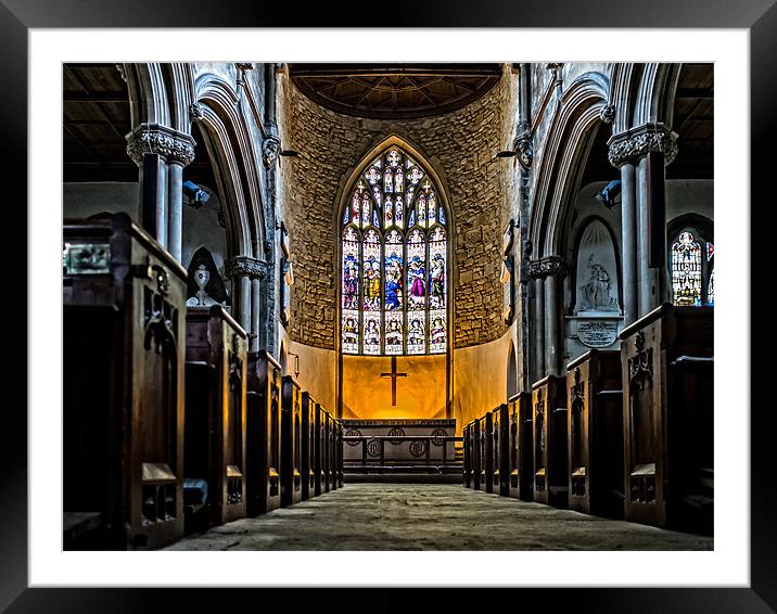 St Lawrence Church Hungerford Framed Mounted Print by Mark Llewellyn