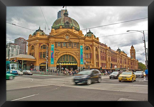 Flinders Street Station Melbourne Framed Print by Matthew Burniston